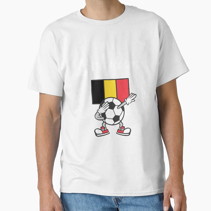 BELGIUM Dabbing Football Soccer Ball - BELGIUM by Darling DeDe Unisex T-shirt, Sweatshirt, Hoodie, Long Sleeve Tee - T-Shirt, Sweatshirt, Hoodie
