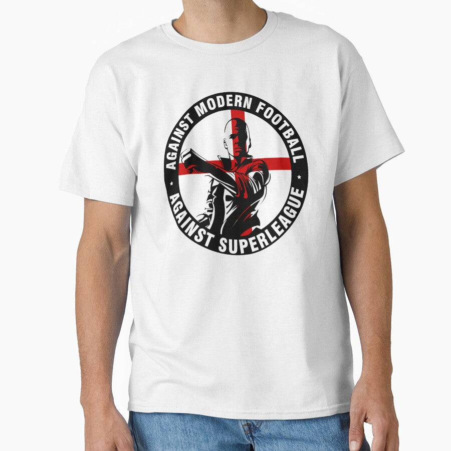 England Fans Are Against Superleague by Urosek Unisex T-shirt, Sweatshirt, Hoodie, Long Sleeve Tee - T-Shirt, Sweatshirt, Hoodie