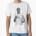 Pierre-Emerick Aubameyang Black and White Version by Aldduardo Unisex T-shirt, Sweatshirt, Hoodie, Long Sleeve Tee - T-Shirt, Sweatshirt, Hoodie