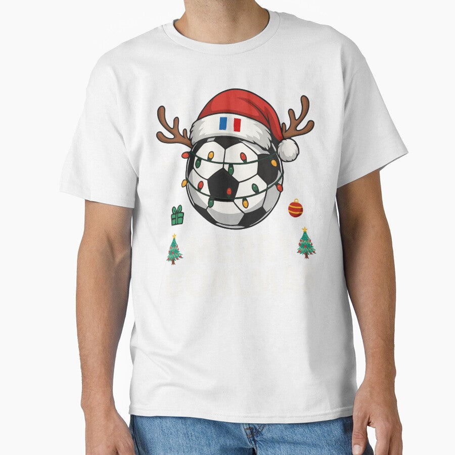 Merry Goalmas France - Funny Soccer Christmas by HandicraftArt Unisex T-shirt, Sweatshirt, Hoodie, Long Sleeve Tee - T-Shirt, Sweatshirt, Hoodie