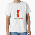 Portugal Barcelos Rooster - My Heart Beats in Red Green by FancifulDesign Unisex T-shirt, Sweatshirt, Hoodie, Long Sleeve Tee - T-Shirt, Sweatshirt, Hoodie