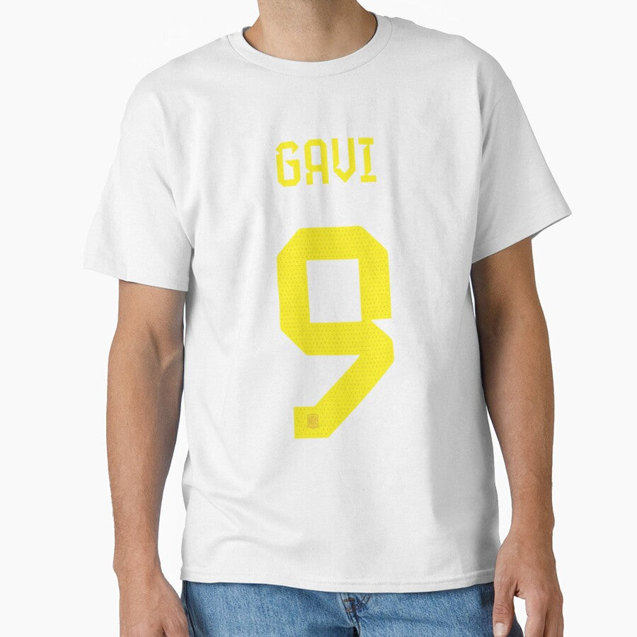 Gavi 9 Spain Qatar World Cup 2022 by efoze Unisex T-shirt, Sweatshirt, Hoodie, Long Sleeve Tee - T-Shirt, Sweatshirt, Hoodie