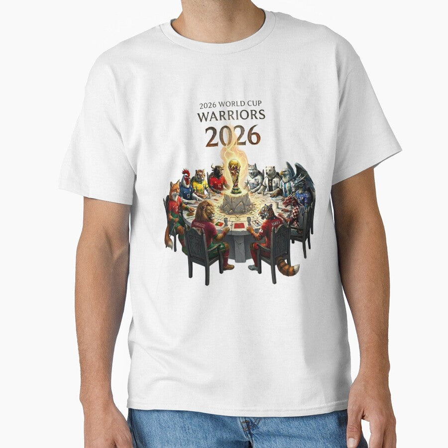 2026 World Cup Warriors  Animal Nations Fantasy Soccer Art by CosmicSplendor Unisex T-shirt, Sweatshirt, Hoodie, Long Sleeve Tee - T-Shirt, Sweatshirt, Hoodie