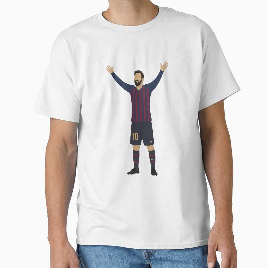 Leo Messi Celebration Sticker by Enea Kelo Unisex T-shirt, Sweatshirt, Hoodie, Long Sleeve Tee - T-Shirt, Sweatshirt, Hoodie