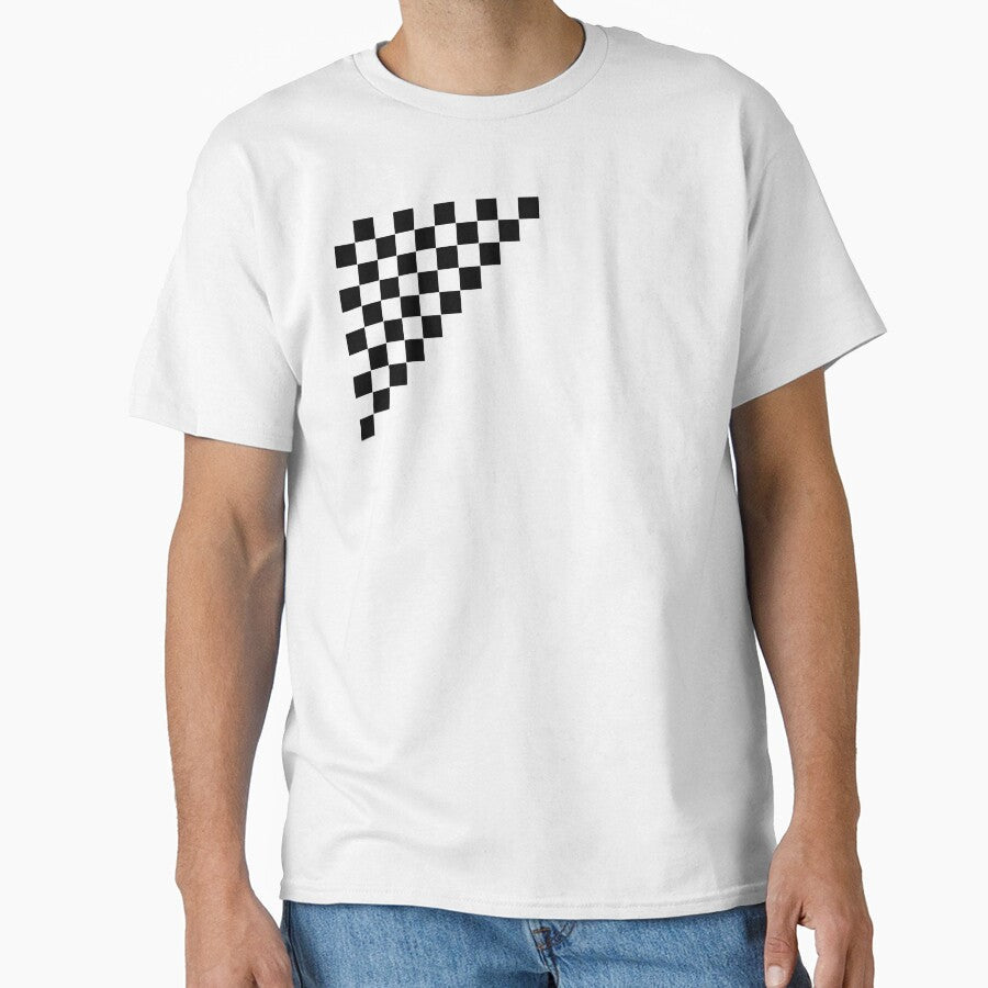 Checkered black gray triangle by oxoxoxo Unisex T-shirt, Sweatshirt, Hoodie, Long Sleeve Tee - T-Shirt, Sweatshirt, Hoodie