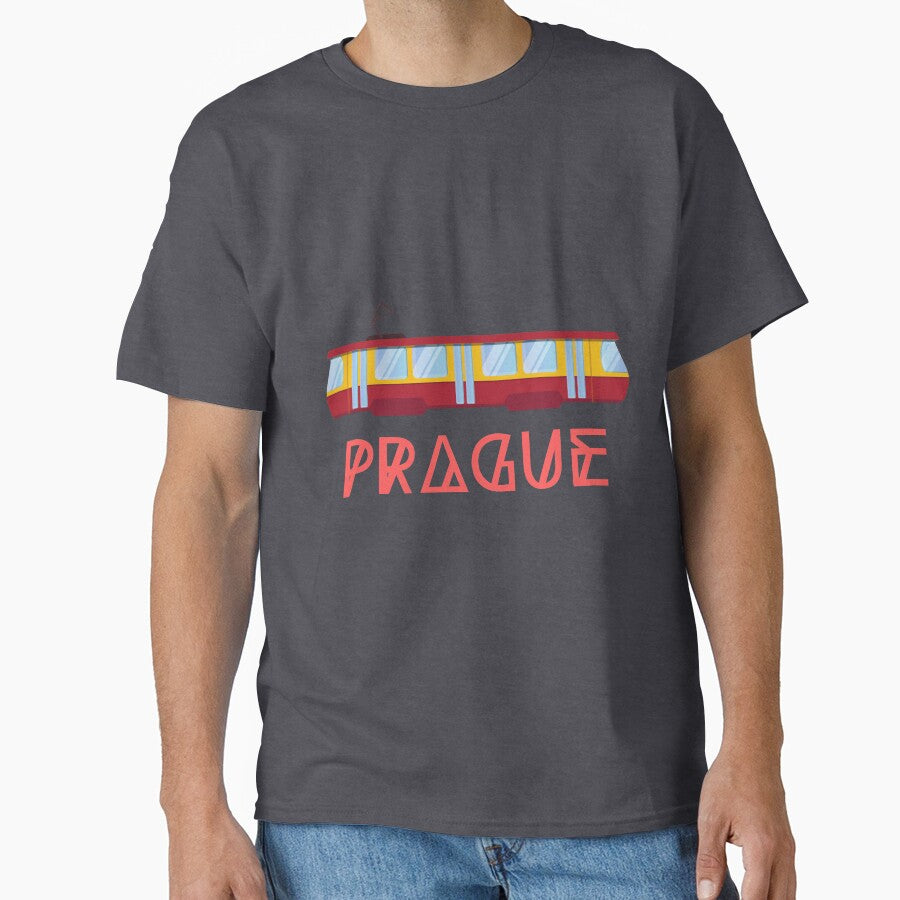 Prague Tram by karacay Unisex T-shirt, Sweatshirt, Hoodie, Long Sleeve Tee - T-Shirt, Sweatshirt, Hoodie