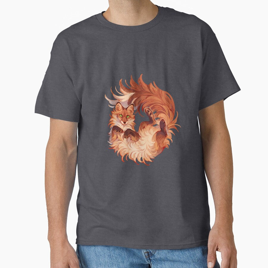 Red fox rolling by Giulialibard Unisex T-shirt, Sweatshirt, Hoodie, Long Sleeve Tee - T-Shirt, Sweatshirt, Hoodie