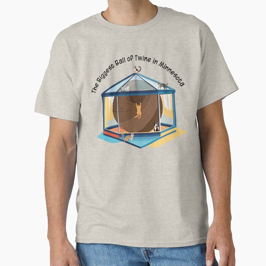Biggest Ball of Twine in Minnesota by KJ-Studio Unisex T-shirt, Sweatshirt, Hoodie, Long Sleeve Tee - T-Shirt, Sweatshirt, Hoodie