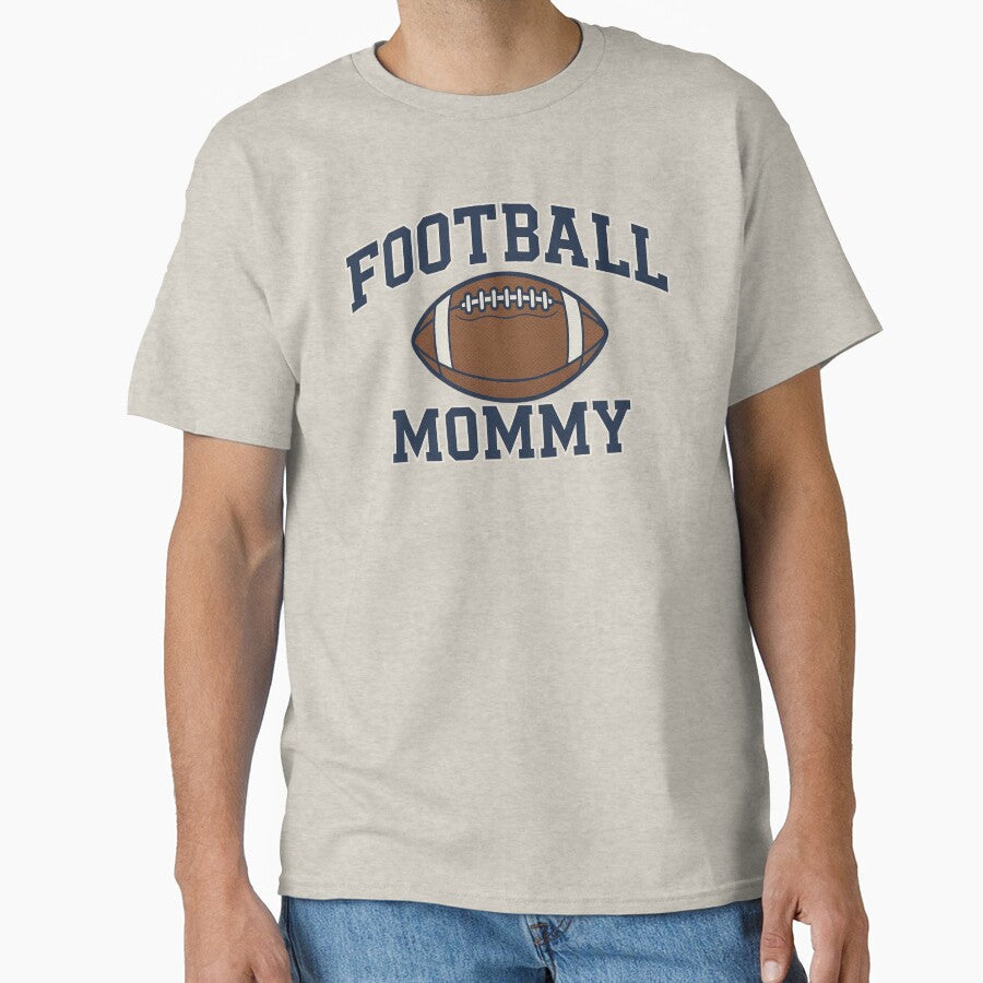 "Football Mommy" Sports Logo by BriSher Unisex T-shirt, Sweatshirt, Hoodie, Long Sleeve Tee - T-Shirt, Sweatshirt, Hoodie