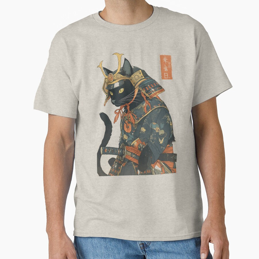 Black Kats Samurai by mustbewhy Unisex T-shirt, Sweatshirt, Hoodie, Long Sleeve Tee - T-Shirt, Sweatshirt, Hoodie