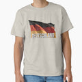 Deutschland Flag Waving Patriotic Design by RVJdesigns Unisex T-shirt, Sweatshirt, Hoodie, Long Sleeve Tee - T-Shirt, Sweatshirt, Hoodie