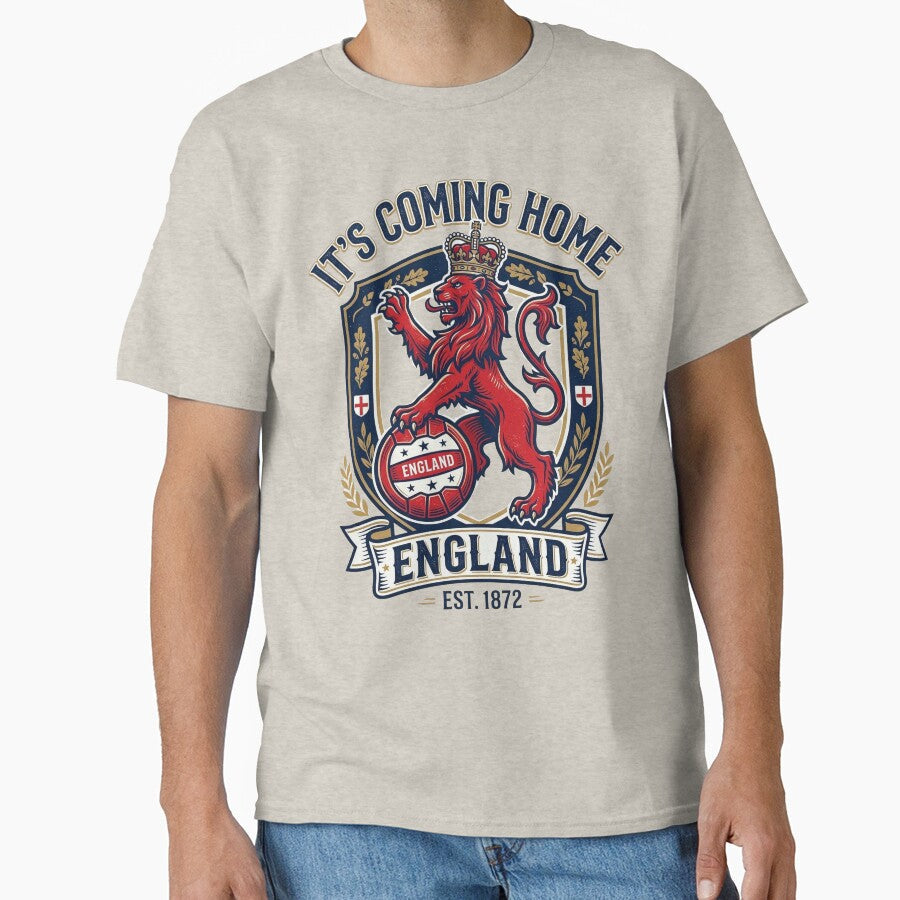 It's Coming Home 2026 - England Premier Football Est 1872 by legendaryskins Unisex T-shirt, Sweatshirt, Hoodie, Long Sleeve Tee - T-Shirt, Sweatshirt, Hoodie