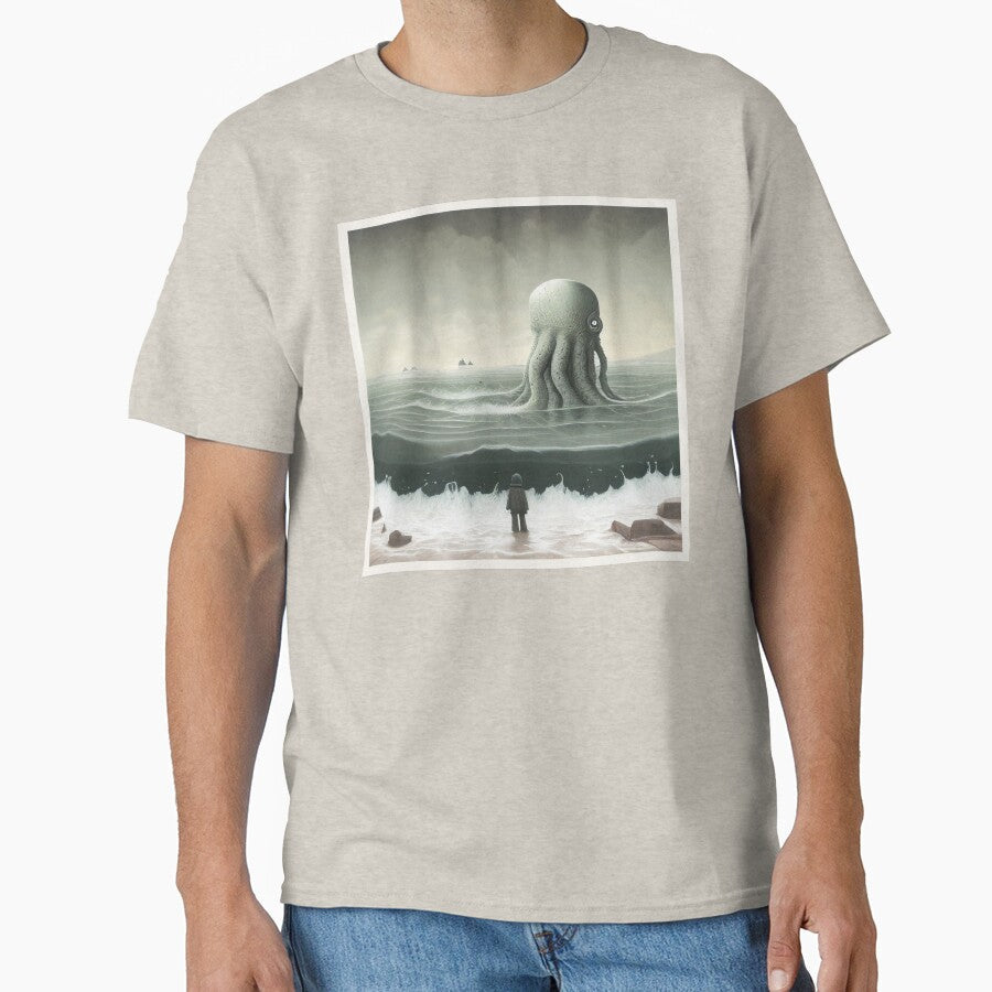 Cthulhu goes back home by CarcosaShop Unisex T-shirt, Sweatshirt, Hoodie, Long Sleeve Tee - T-Shirt, Sweatshirt, Hoodie