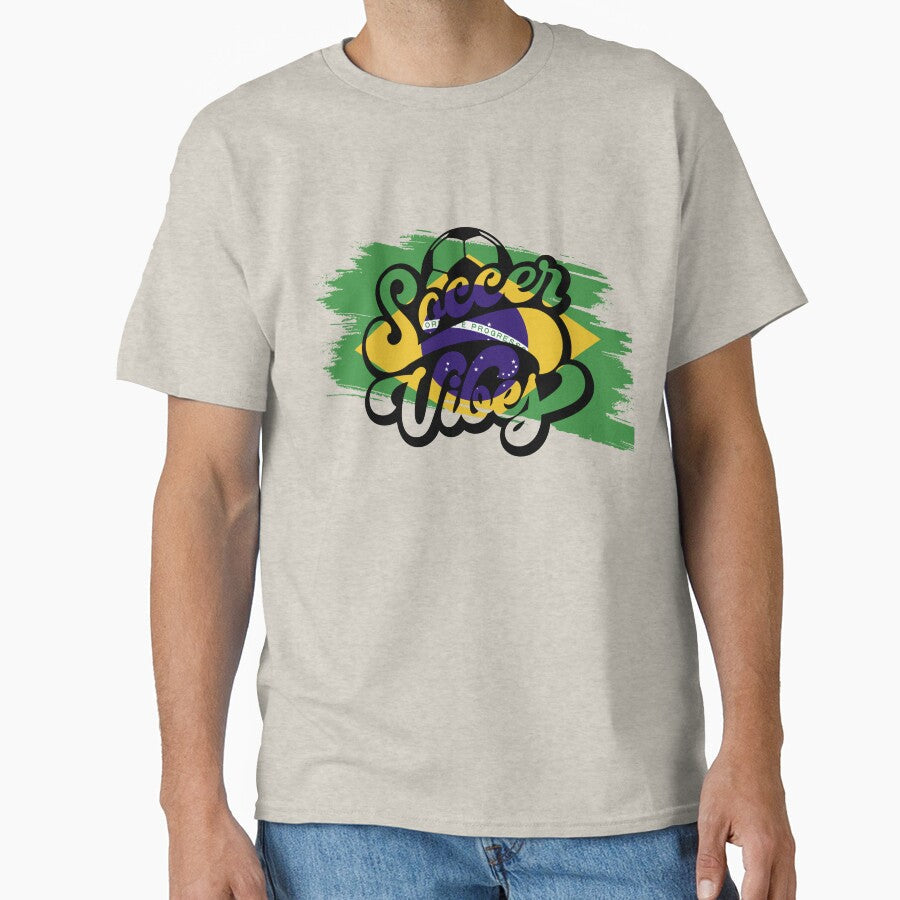 Soccer Vibes Of Brazil by DJava-ArtO Unisex T-shirt, Sweatshirt, Hoodie, Long Sleeve Tee - T-Shirt, Sweatshirt, Hoodie