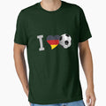 soccer football wm russia 2018 ball goal fan 11 meters away love heart germany flag german bayern lw by originalstar - T-Shirt, Sweatshirt, Hoodie