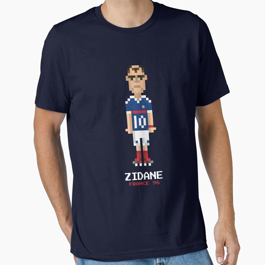 World Football Cup - Zidane Soccer Legend by PressStartShop Unisex T-shirt, Sweatshirt, Hoodie, Long Sleeve Tee - T-Shirt, Sweatshirt, Hoodie