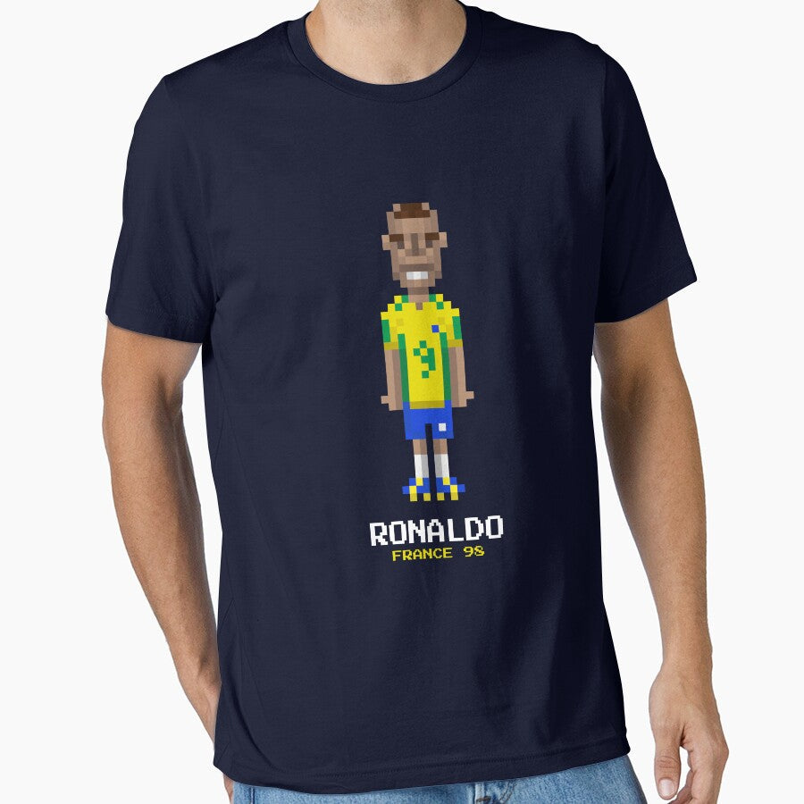 World Football Cup - Ronaldo Soccer Legend by PressStartShop Unisex T-shirt, Sweatshirt, Hoodie, Long Sleeve Tee - T-Shirt, Sweatshirt, Hoodie