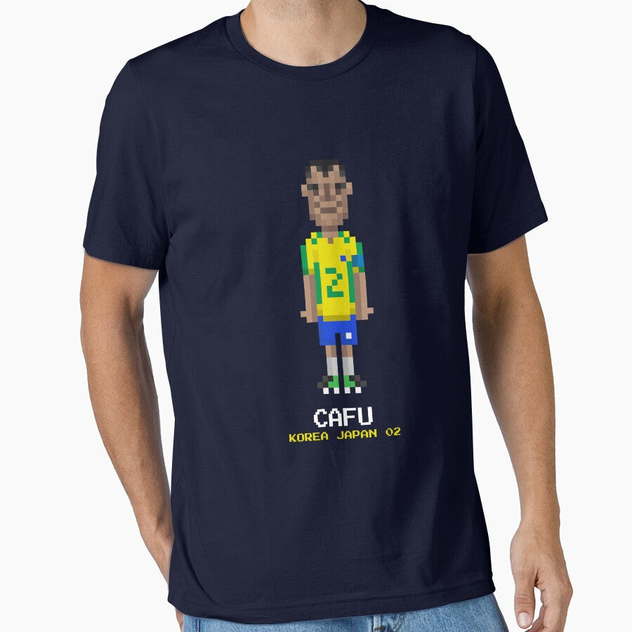 World Football Cup - Cafu Soccer Legend by PressStartShop Unisex T-shirt, Sweatshirt, Hoodie, Long Sleeve Tee - T-Shirt, Sweatshirt, Hoodie