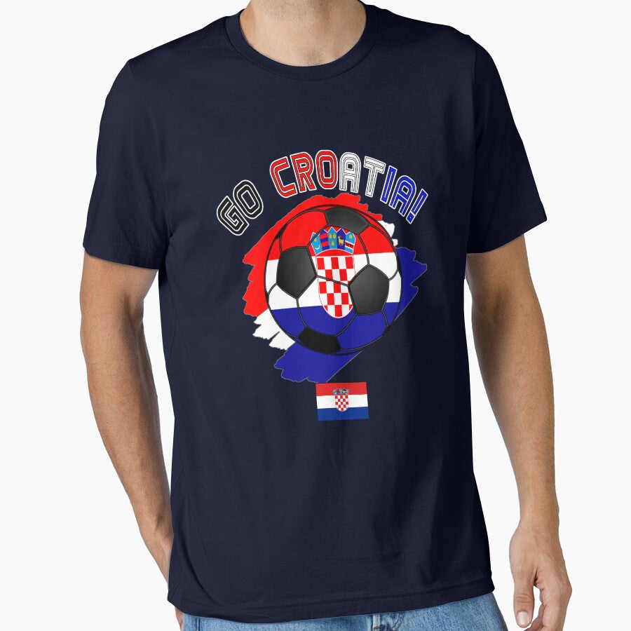Croatia Football Soccer Croatian 2018 Tee Shirt Gift by Optimus-Designs Unisex T-shirt, Sweatshirt, Hoodie, Long Sleeve Tee - T-Shirt, Sweatshirt, Hoodie