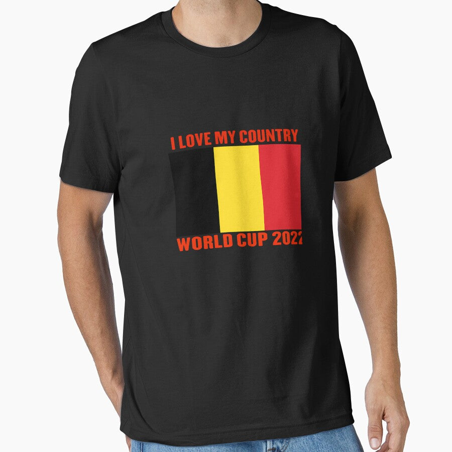 I Love My Country Belgium World Cup 2022 by DanishDesignCo Unisex T-shirt, Sweatshirt, Hoodie, Long Sleeve Tee - T-Shirt, Sweatshirt, Hoodie