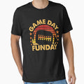 Game Day Fun-day Football Sunset Distressed Graphic by James Lewis Unisex T-shirt, Sweatshirt, Hoodie, Long Sleeve Tee - T-Shirt, Sweatshirt, Hoodie
