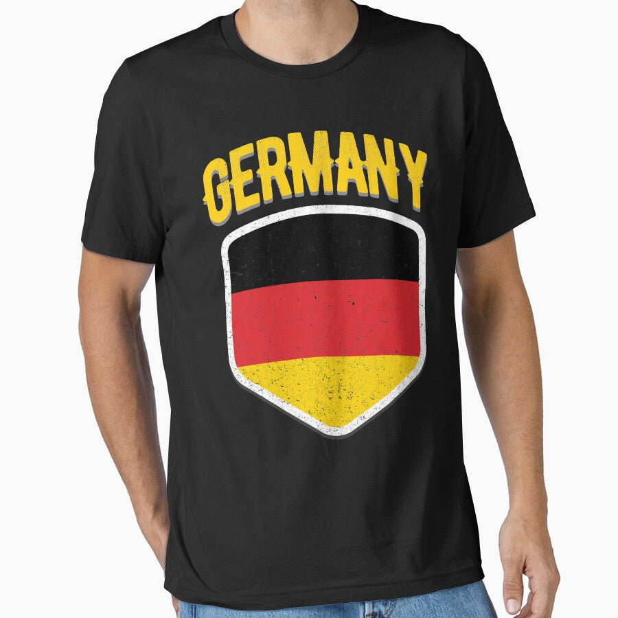 Germany National Deutschland Flag World Sport Stadium Fan T Shirt Supporter Jersey Football Cup TShirt by screenworks - T-Shirt, Sweatshirt, Hoodie