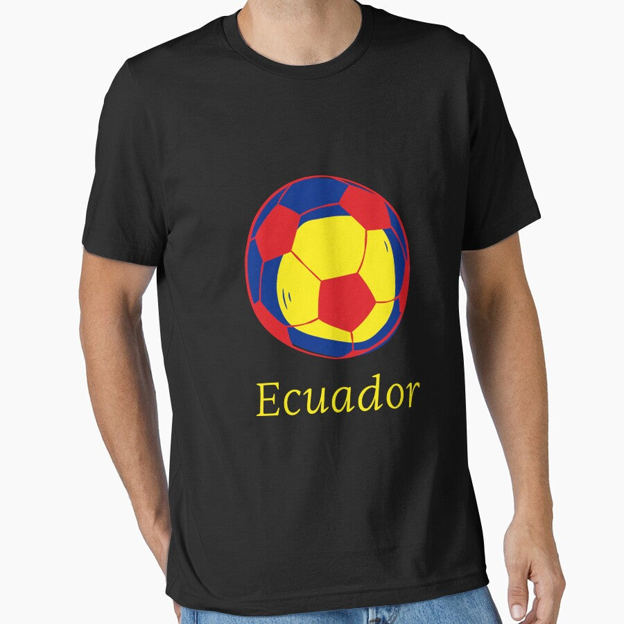 Football Fans Ecuador by CarlottaLai Unisex T-shirt, Sweatshirt, Hoodie, Long Sleeve Tee - T-Shirt, Sweatshirt, Hoodie