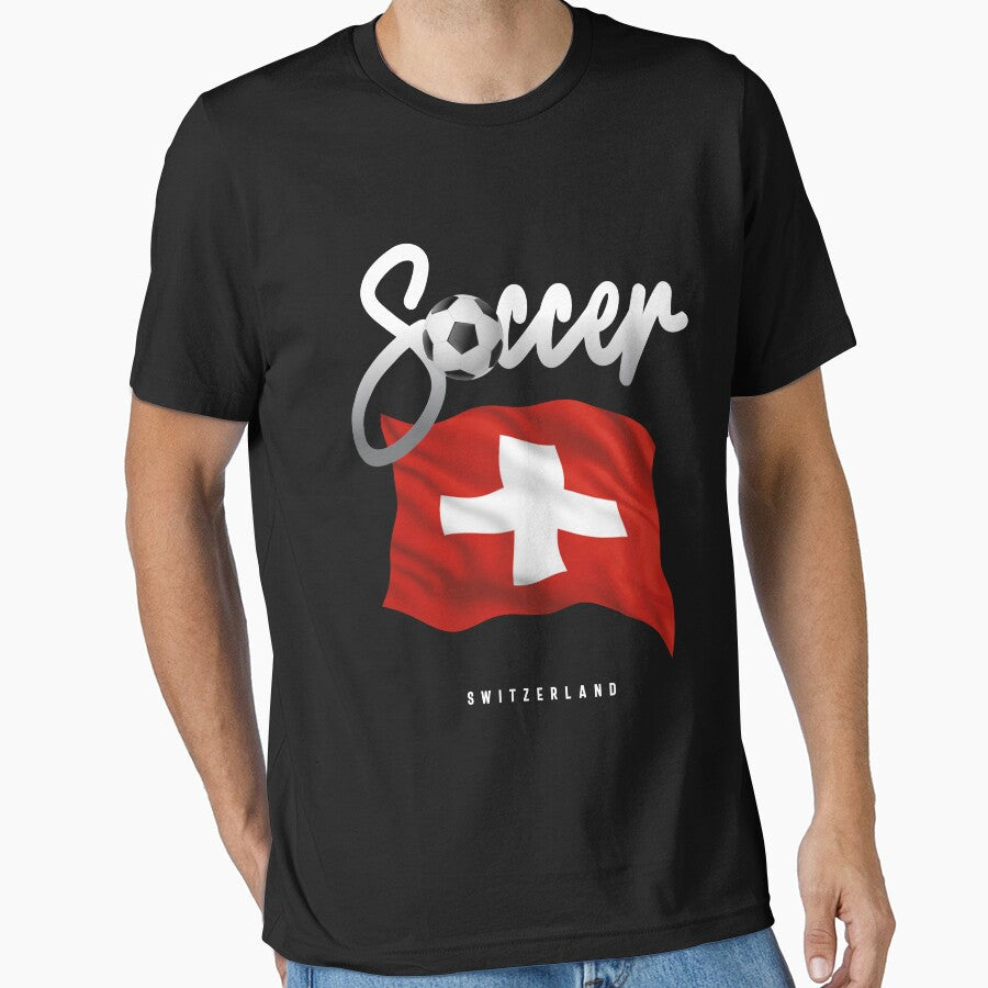 Switzerland Soccer - Swiss Flag by cidolopez Unisex T-shirt, Sweatshirt, Hoodie, Long Sleeve Tee - T-Shirt, Sweatshirt, Hoodie