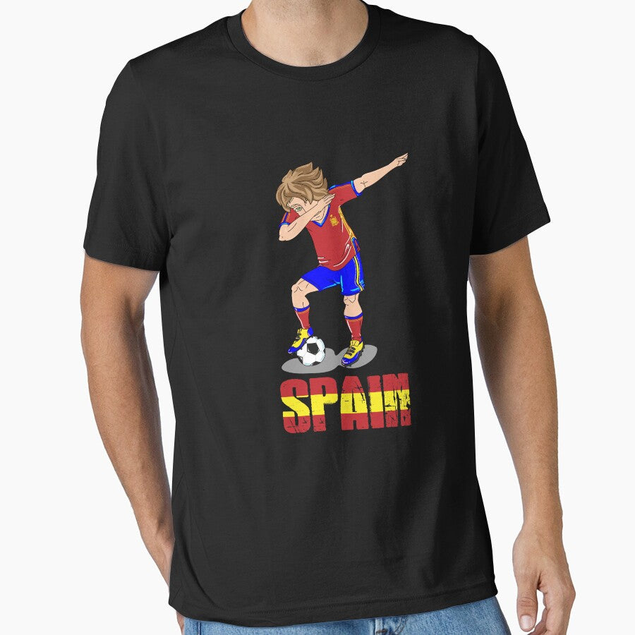 Soccer Player Dab Spain World Championship by Moonpie90 Unisex T-shirt, Sweatshirt, Hoodie, Long Sleeve Tee - T-Shirt, Sweatshirt, Hoodie