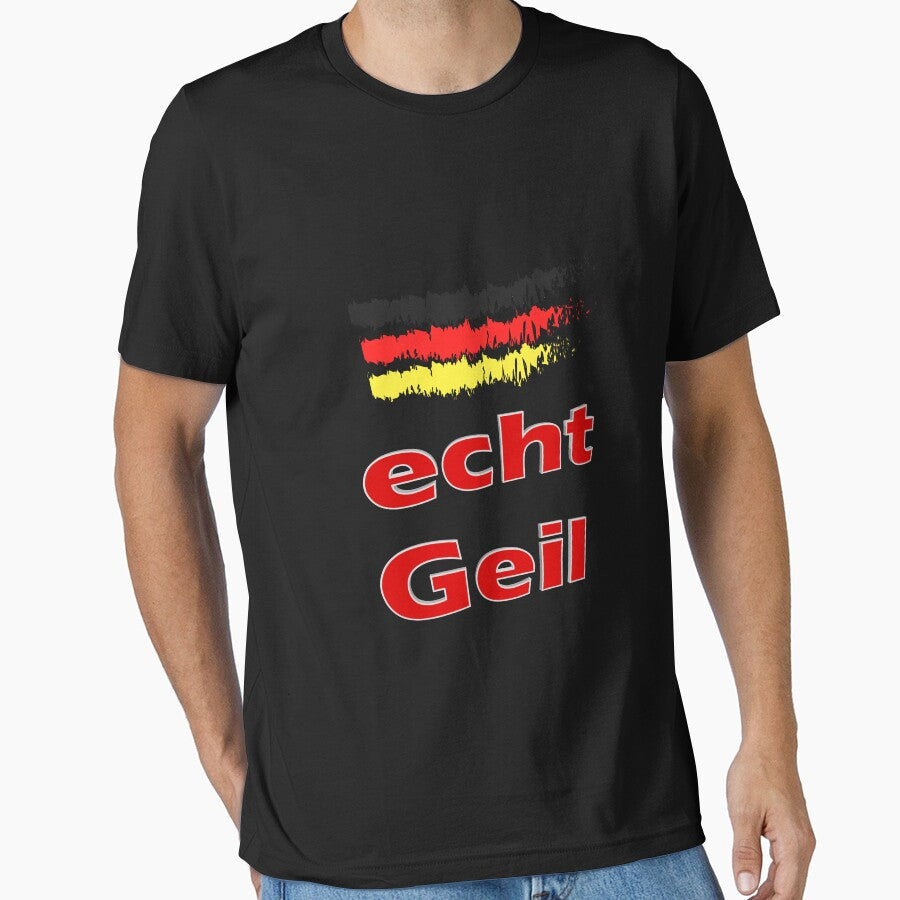 Real Geil Germany Flag Fan Gift Football Sport by dm4design Unisex T-shirt, Sweatshirt, Hoodie, Long Sleeve Tee - T-Shirt, Sweatshirt, Hoodie