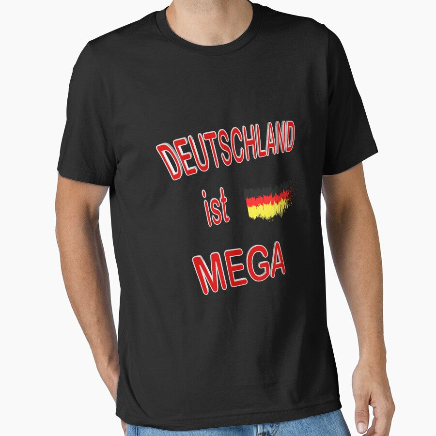 Germany is Mega 3D Design Flag Fan Gift Football Sport by dm4design Unisex T-shirt, Sweatshirt, Hoodie, Long Sleeve Tee - T-Shirt, Sweatshirt, Hoodie
