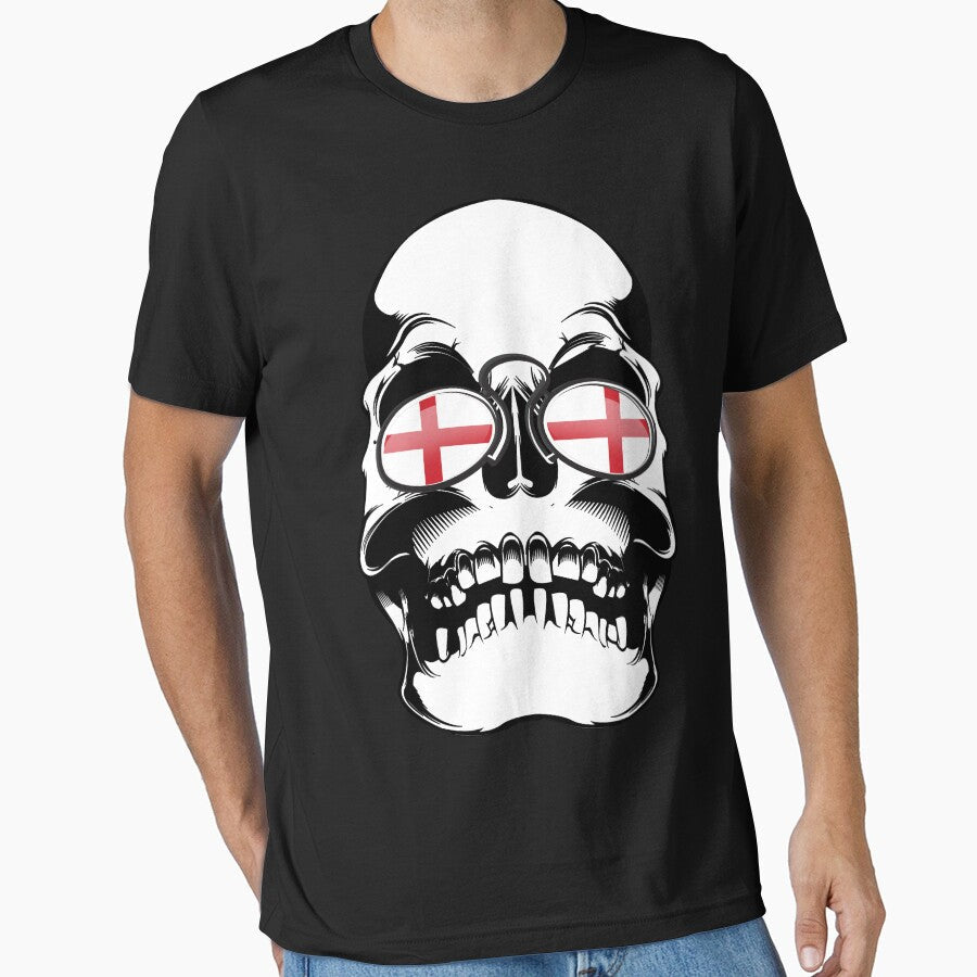 England Football Skull by emphatic Unisex T-shirt, Sweatshirt, Hoodie, Long Sleeve Tee - T-Shirt, Sweatshirt, Hoodie