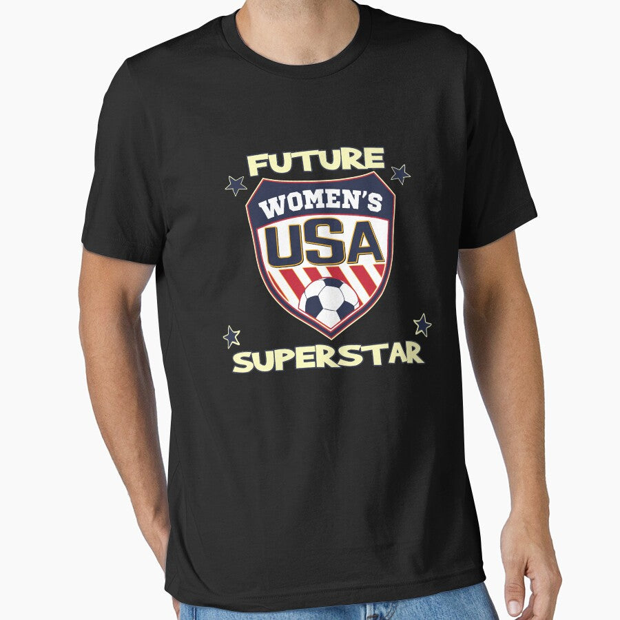 Future Female Soccer  Superstar T-Shirt USA Logo for girls by fermo Unisex T-shirt, Sweatshirt, Hoodie, Long Sleeve Tee - T-Shirt, Sweatshirt, Hoodie