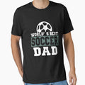 World_s Best Soccer Dad Player Funny Fathers Day Cool Gift T-Shirt by TeeSaLim Unisex T-shirt, Sweatshirt, Hoodie, Long Sleeve Tee - T-Shirt, Sweatshirt, Hoodie