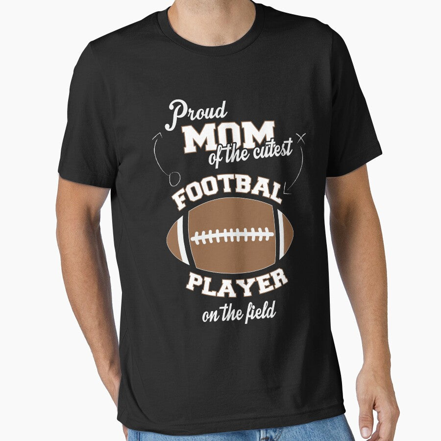 Football Mom Shirt, Football Mom, Football Mom Shirt for Mother's Day, Sports Mom Shirt, Football Mom Gift, Cute Football Mom by watshgifts - T-Shirt, Sweatshirt, Hoodie