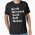 Bern Mnchen Rom Rio Moskau - Germany Football Fan T-Shirt by geeksta Unisex T-shirt, Sweatshirt, Hoodie, Long Sleeve Tee - T-Shirt, Sweatshirt, Hoodie