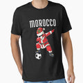Dabbing Santa with Moroccan Flag Gift Soccer Team For Morocco Fans- Christmas by ollalla Unisex T-shirt, Sweatshirt, Hoodie, Long Sleeve Tee - T-Shirt, Sweatshirt, Hoodie