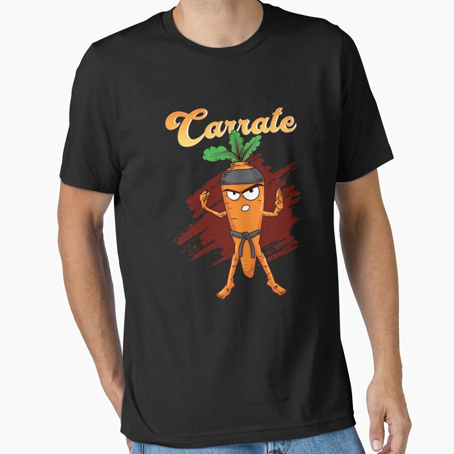 Carrate Karate Carrot Pun by perfectpresents Unisex T-shirt, Sweatshirt, Hoodie, Long Sleeve Tee - T-Shirt, Sweatshirt, Hoodie