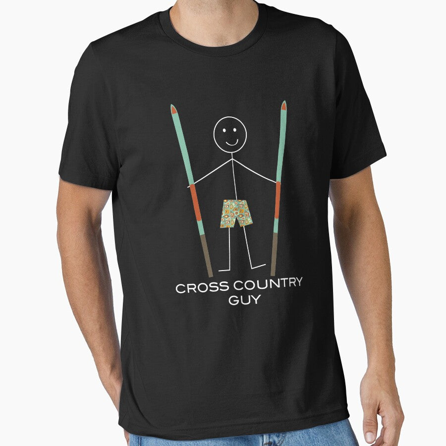Funny Mens Cross Country Ski Guy by whyitsme Unisex T-shirt, Sweatshirt, Hoodie, Long Sleeve Tee - T-Shirt, Sweatshirt, Hoodie