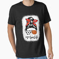 Bleached Mom Life Soccer Skull Messy Bun Basketball Mother's by Mitzi12312 Unisex T-shirt, Sweatshirt, Hoodie, Long Sleeve Tee - T-Shirt, Sweatshirt, Hoodie