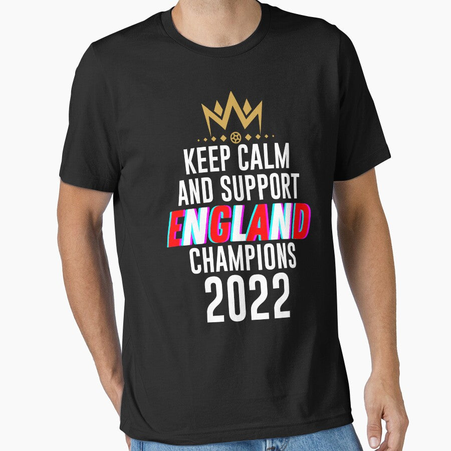 Keep calm and support england | england team 2022 champions | england its coming home by wear4gamers - T-Shirt, Sweatshirt, Hoodie