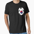 Football South Korea in the breast pocket by peter2art Unisex T-shirt, Sweatshirt, Hoodie, Long Sleeve Tee - T-Shirt, Sweatshirt, Hoodie