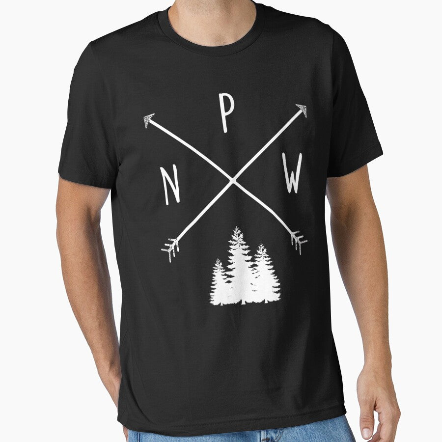 Womens Pine Trees Pacific Northwest PNW with Arrows Gift For Men and Women, Gift Halloween Day, Thanksgiving, Christmas Day by AprilGross - T-Shirt, Sweatshirt, Hoodie