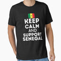 Keep Calm And Support Senegal | Football World Cup by BopleDesigns Unisex T-shirt, Sweatshirt, Hoodie, Long Sleeve Tee - T-Shirt, Sweatshirt, Hoodie