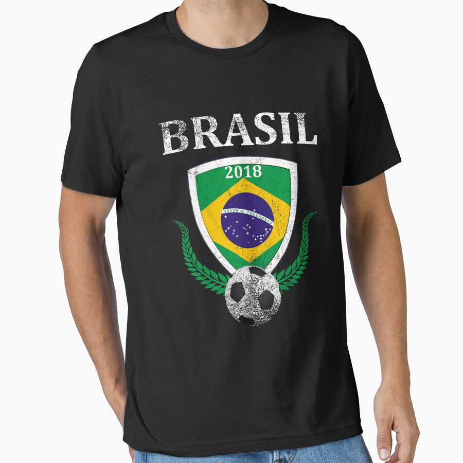 Russia 2018 Brasil National Team Football Shirt by SacCityThreads Unisex T-shirt, Sweatshirt, Hoodie, Long Sleeve Tee - T-Shirt, Sweatshirt, Hoodie