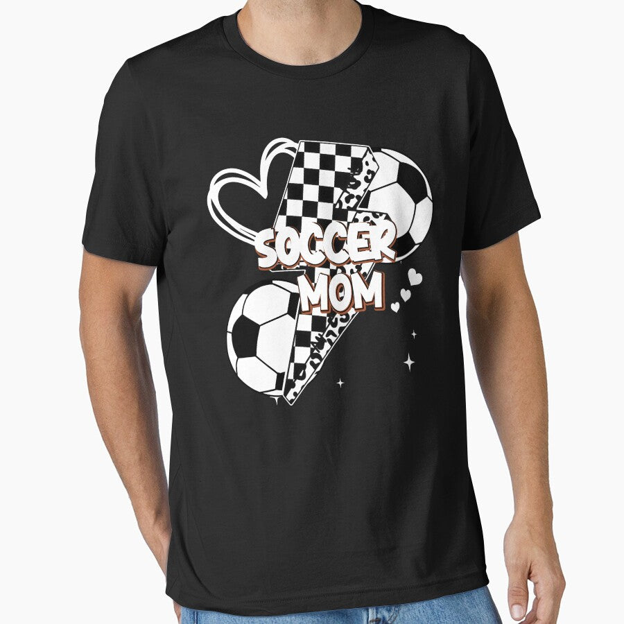 Trendy Soccer Mom Lightning Bolt by LashondaGreen89 Unisex T-shirt, Sweatshirt, Hoodie, Long Sleeve Tee - T-Shirt, Sweatshirt, Hoodie