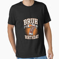 Bruh It's My 7th Birthday 7 Year Old Football Kids by EllinoKlemo Unisex T-shirt, Sweatshirt, Hoodie, Long Sleeve Tee - T-Shirt, Sweatshirt, Hoodie