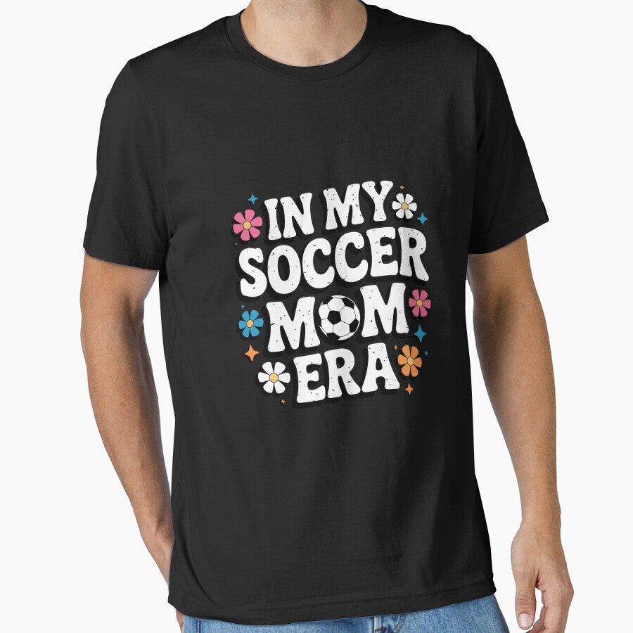 In My Soccer Mom Era Football Mama Groovy life by ControlCenter Unisex T-shirt, Sweatshirt, Hoodie, Long Sleeve Tee - T-Shirt, Sweatshirt, Hoodie