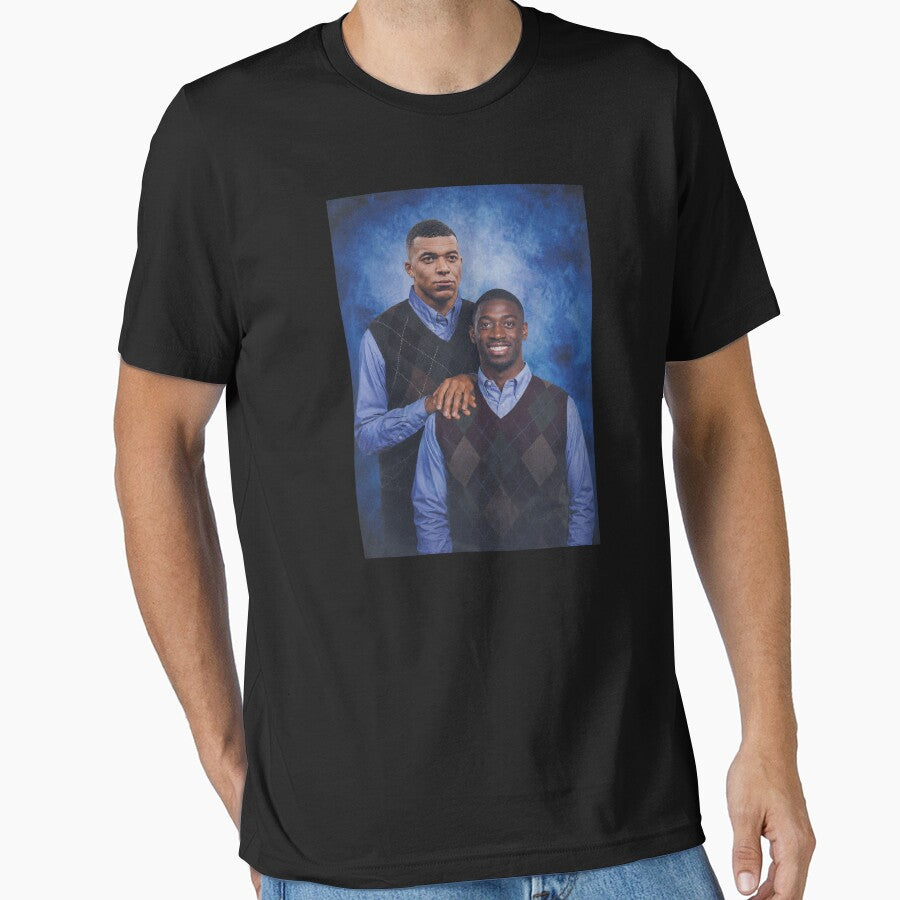 Funny Dembele and Mbappe Brothers by littlemiscat Unisex T-shirt, Sweatshirt, Hoodie, Long Sleeve Tee - T-Shirt, Sweatshirt, Hoodie