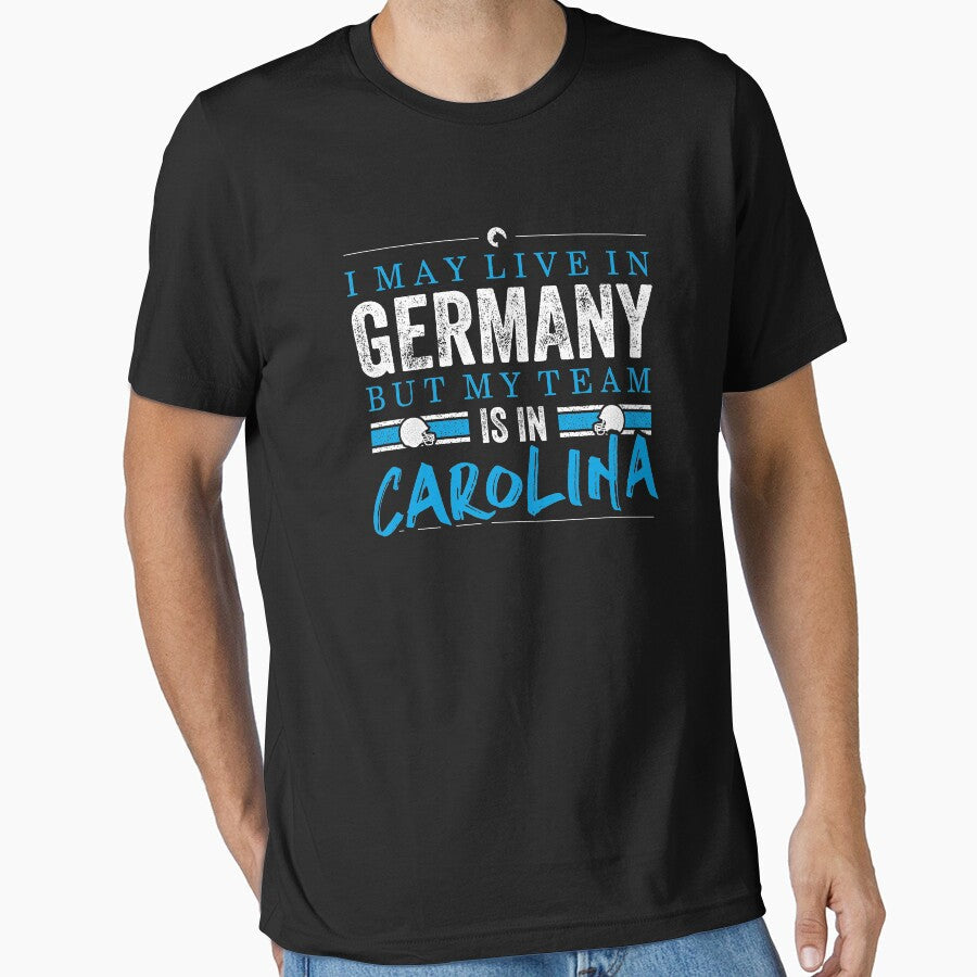 Carolina Football Team - Fans from Germany by KunstStoff Unisex T-shirt, Sweatshirt, Hoodie, Long Sleeve Tee - T-Shirt, Sweatshirt, Hoodie
